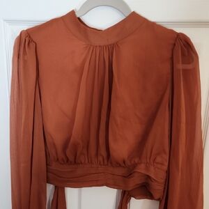 Rust Brown Women's Top